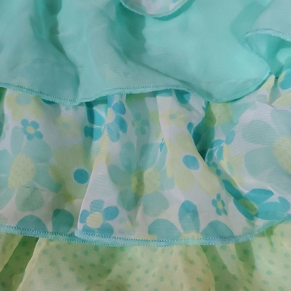 Little Lass Floral and Ruffle Pants and Top Set - Picture 5 of 5